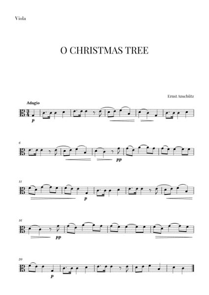 Mon Beau Sapin for Viola and Piano image number null