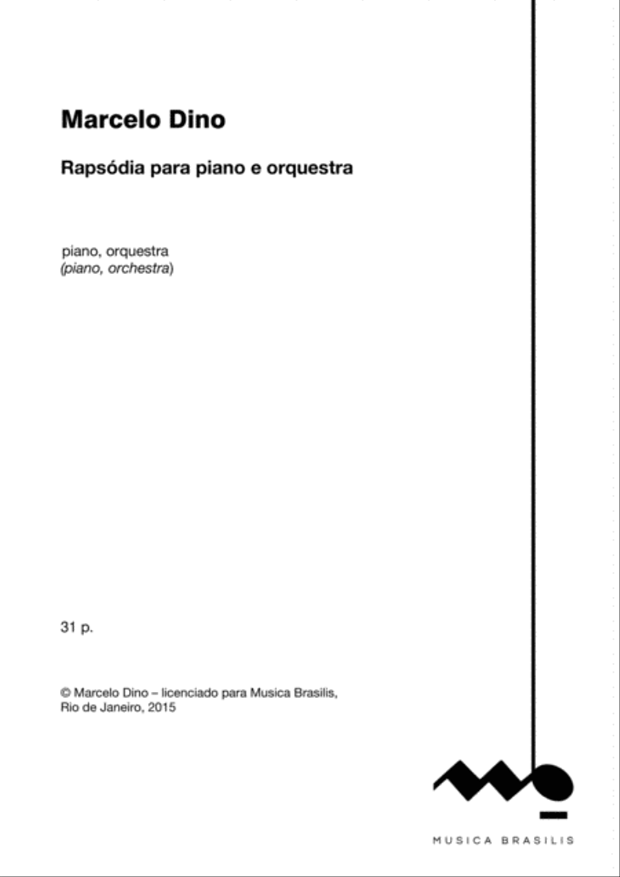 Rapsodia para piano e orquestra (grade) Full Orchestra scores gallery preview page 2
