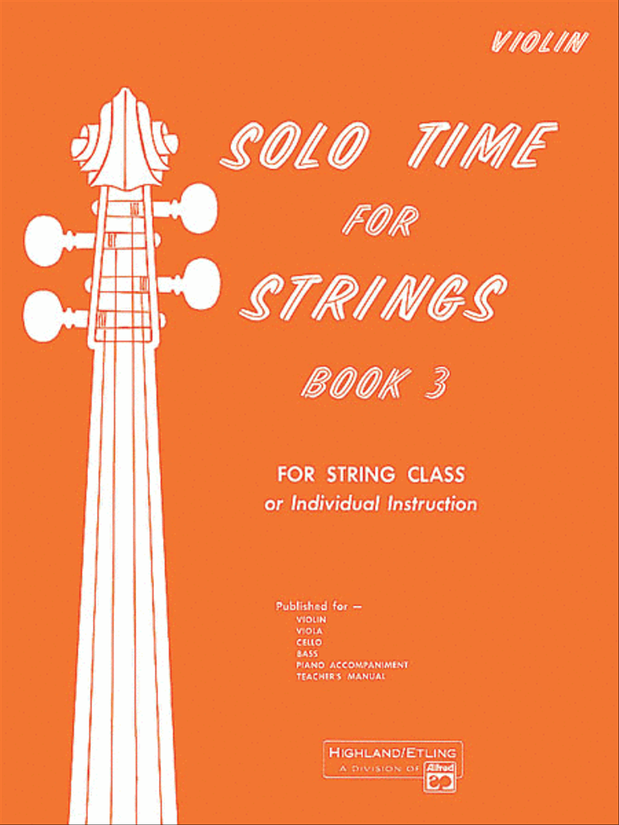 Solo Time for Strings, Book 3 Chamber Orchestra scores gallery preview page 1