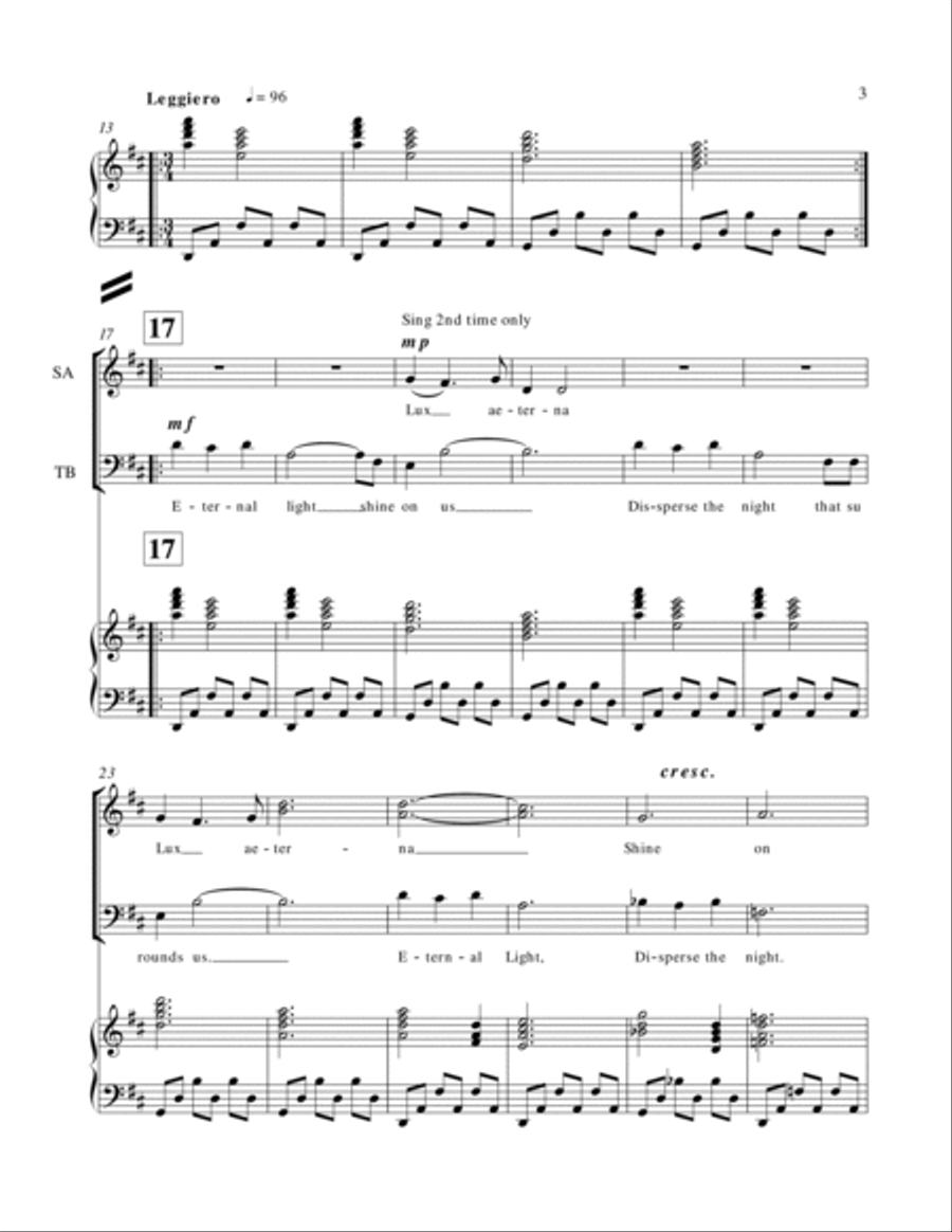 Lux Aeterna Choir scores gallery preview page 3