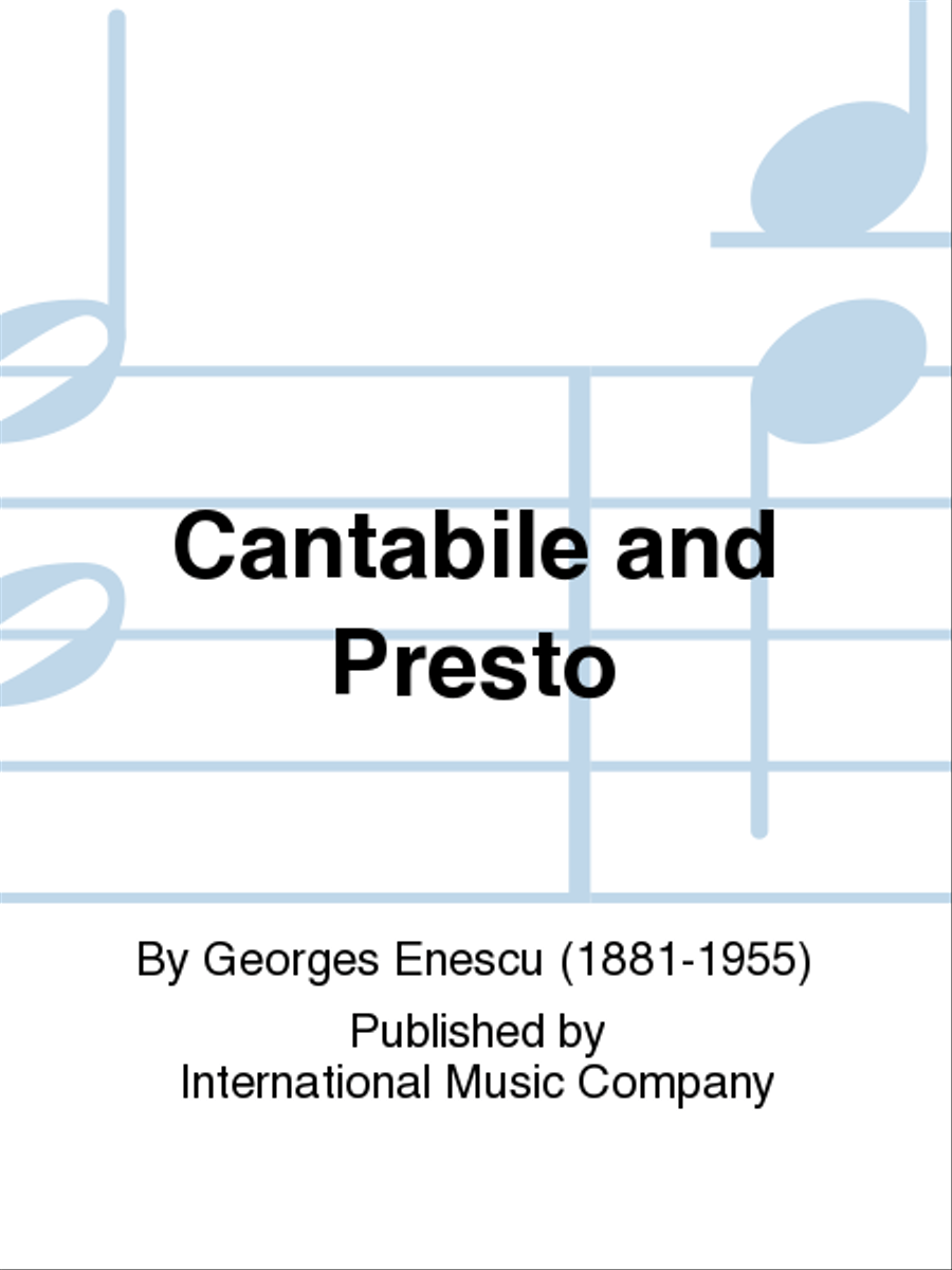 Cantabile And Presto Cantabile And Presto Flute Solo scores gallery preview page 1