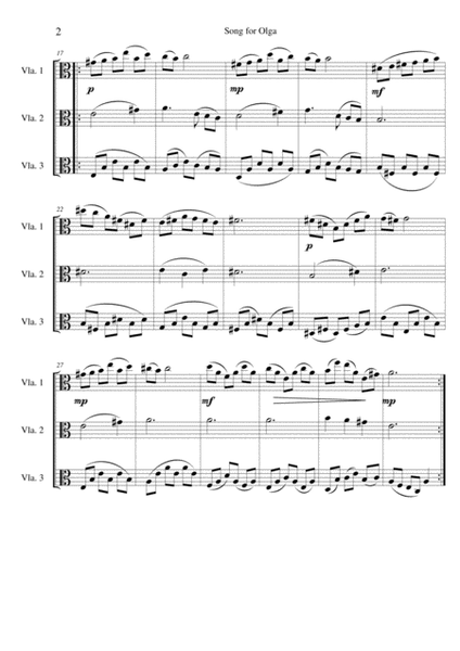 Olga's Song - Viola Trio image number null