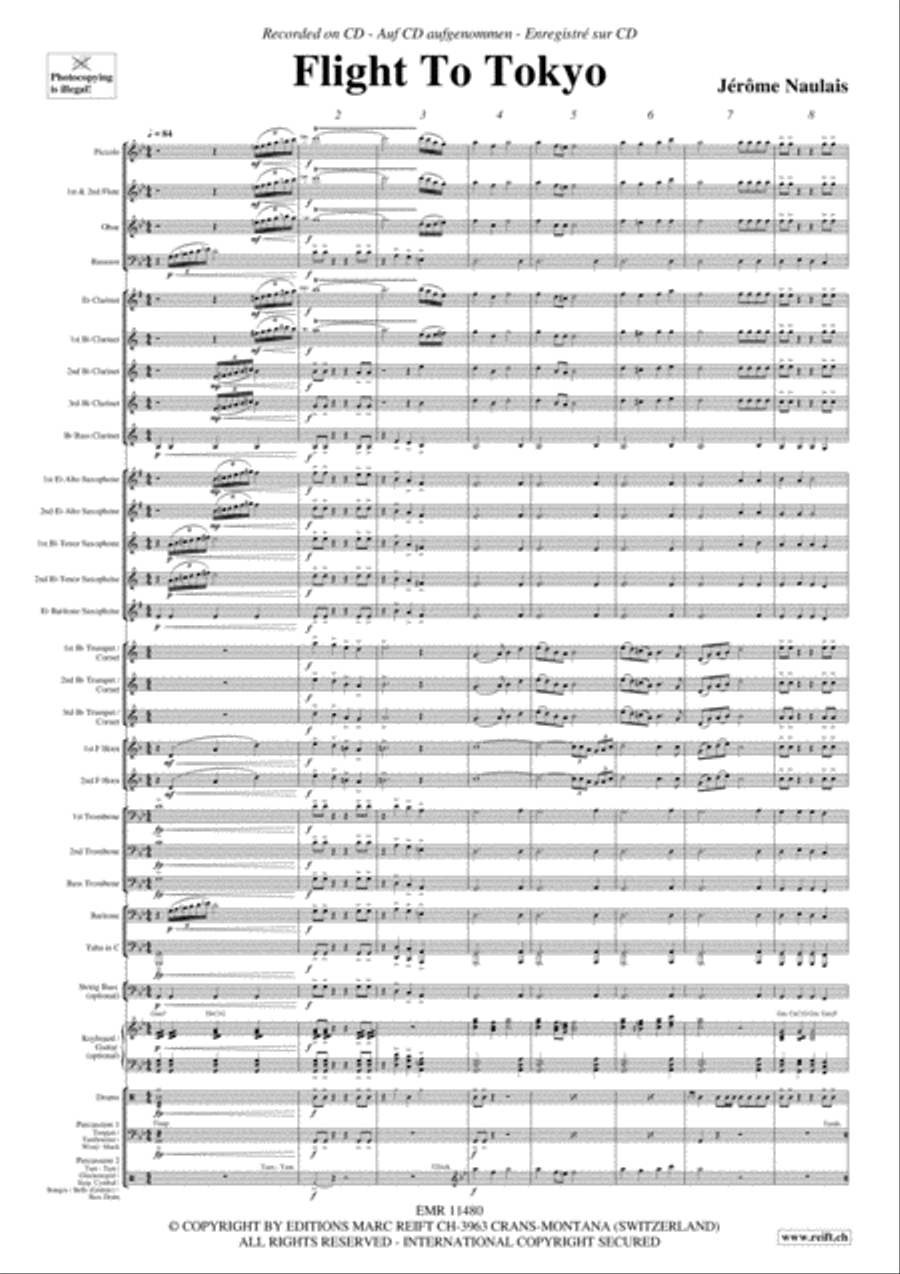 Flight To Tokyo Concert Band scores gallery preview page 4