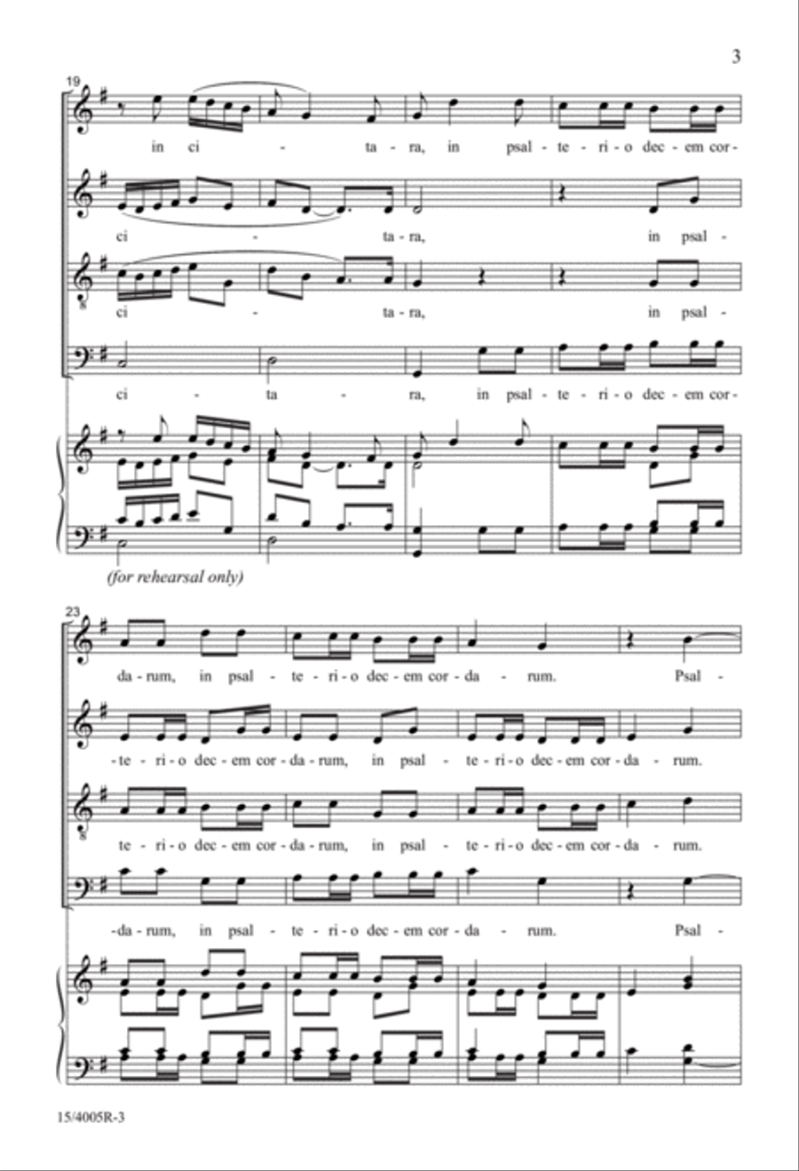 Exsultate Justi in Domino 4-Part scores gallery preview page 3