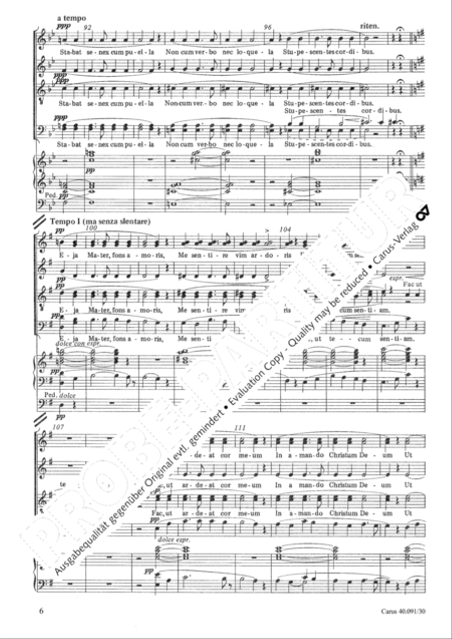 Stabat Mater speciosa Choir scores gallery preview page 7