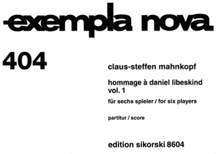 Hommage À Daniel Libeskind, Vol. 1