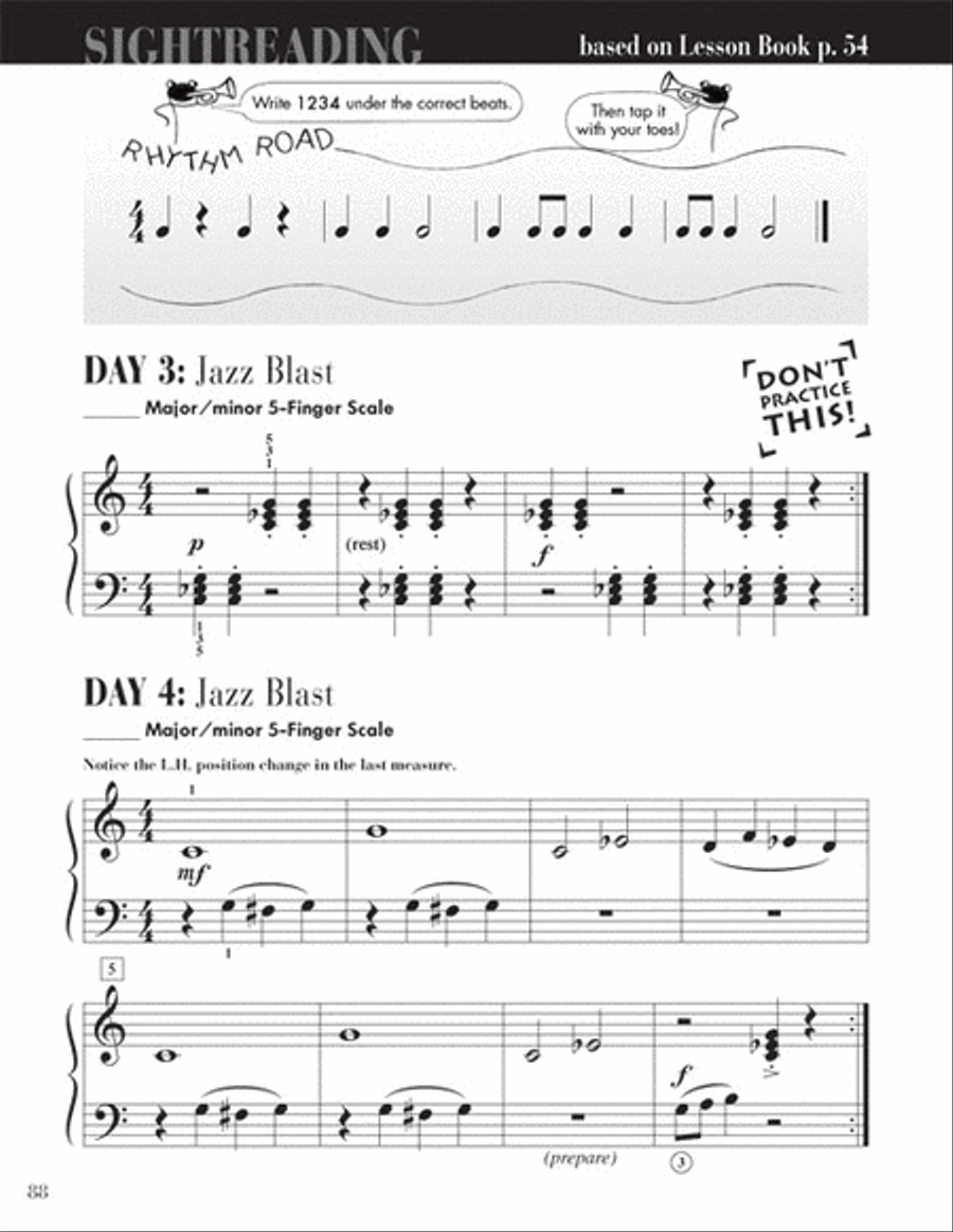 Level 2A – Sightreading Book Piano Method scores gallery preview page 7