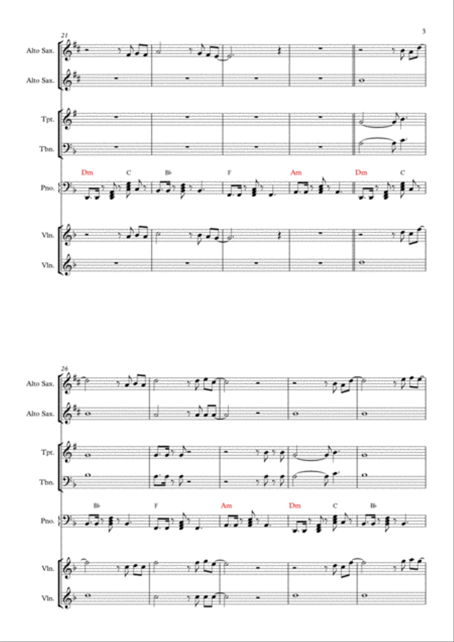 A Sky Full Of Stars Piano, Vocal, Guitar scores gallery preview page 3