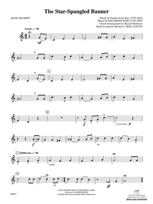 The Star-Spangled Banner: 2nd B-flat Trumpet