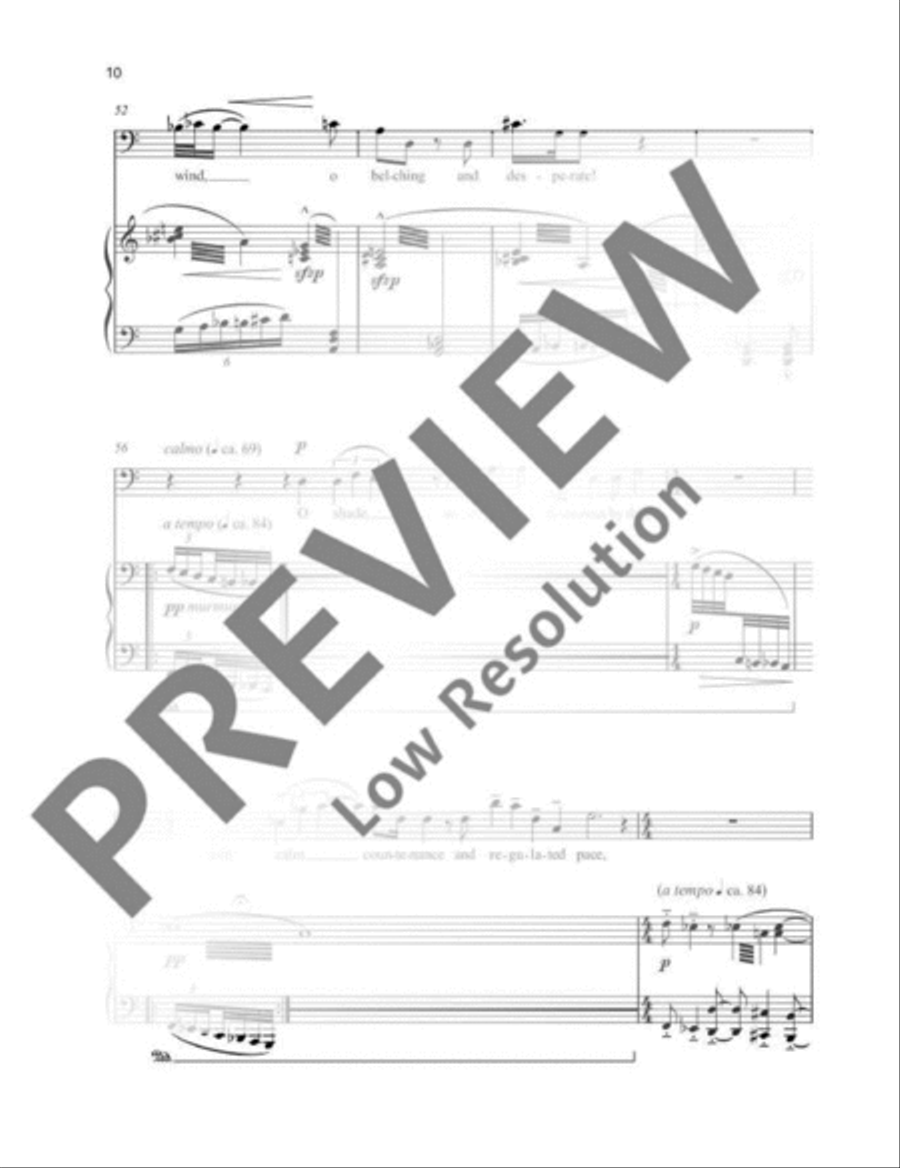 Three Songs Baritone Voice scores gallery preview page 11