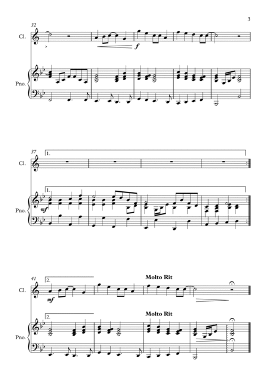 Can You Feel The Love Tonight Clarinet Solo scores gallery preview page 3