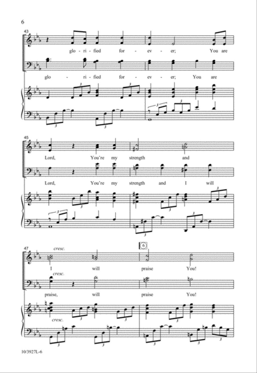 You Alone Are God SSATB scores gallery preview page 7