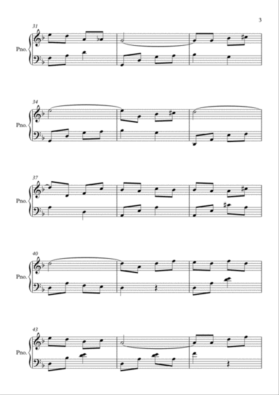 Love Theme From The Godfather III Piano Solo scores gallery preview page 3