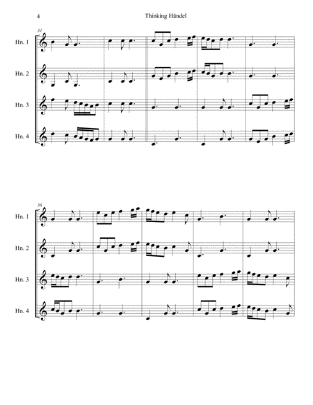 Thinking Händel for Baroque Horn Quartet image number null