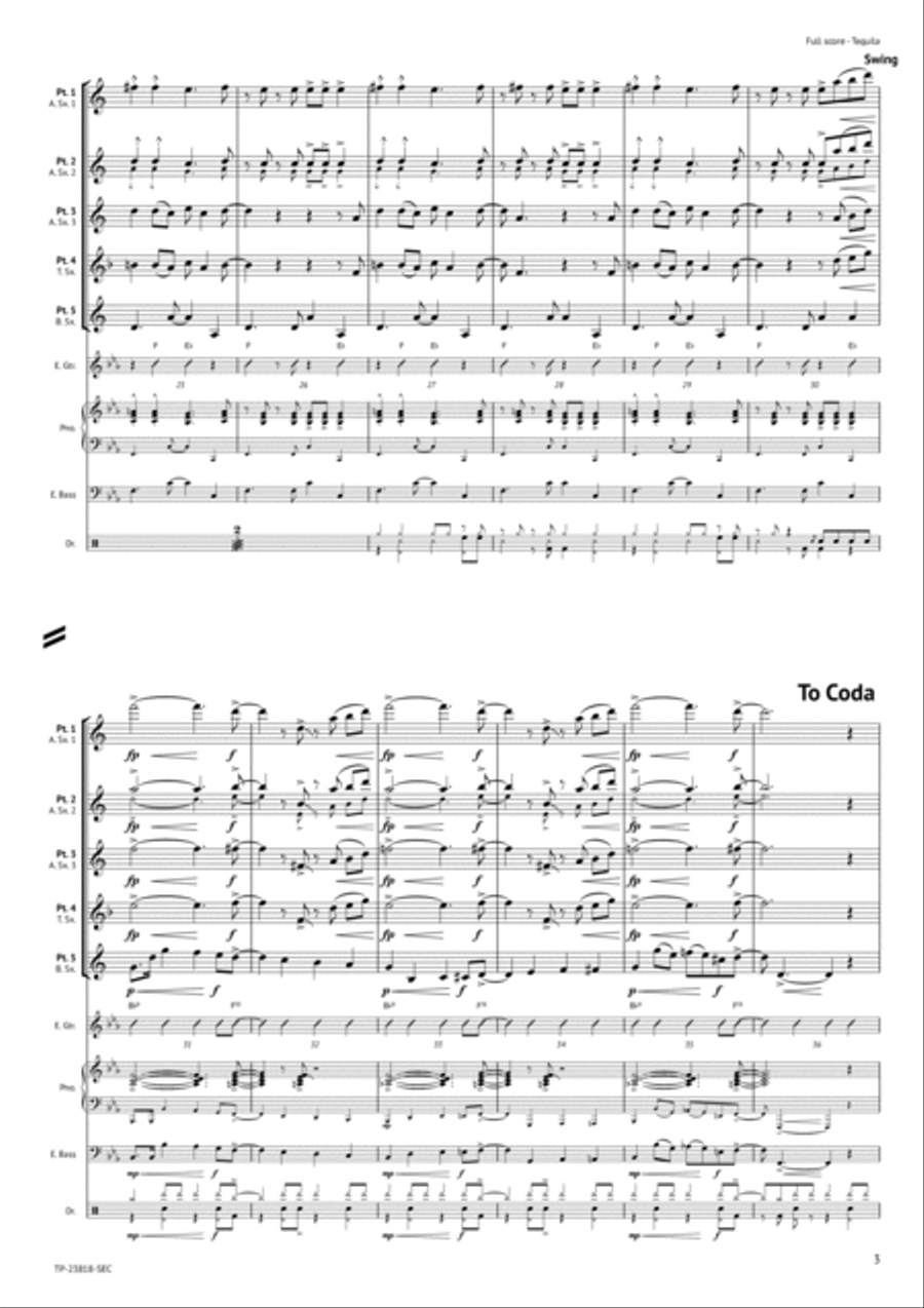 Tequila Woodwind Ensemble scores gallery preview page 4