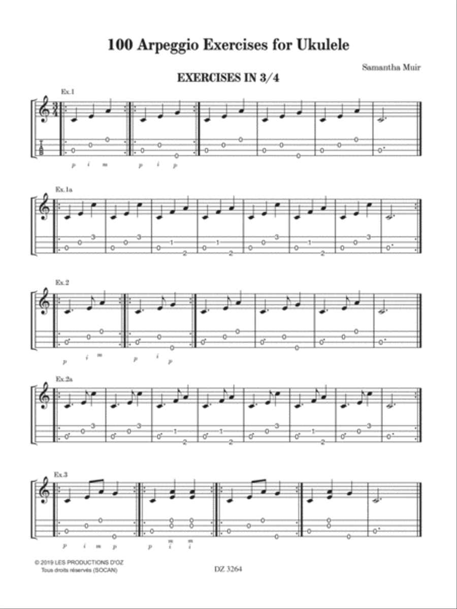 100 Arpeggio Exercises for Ukulele Ukulele scores gallery preview page 5