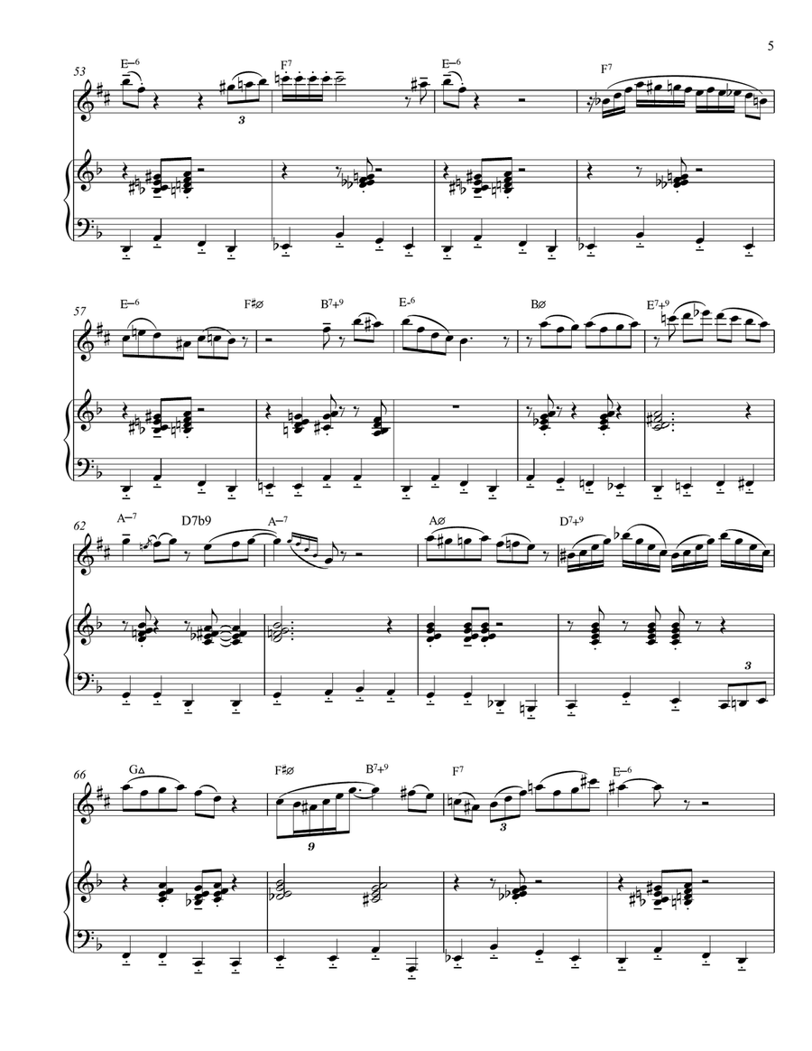 A Night In Tunisia Alto Saxophone scores gallery preview page 5