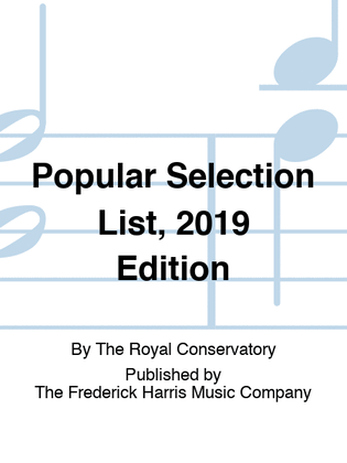 Popular Selection List, 2019 Edition