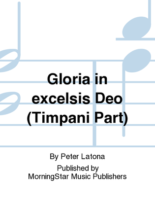 Book cover for Gloria in excelsis Deo (Timpani Part)