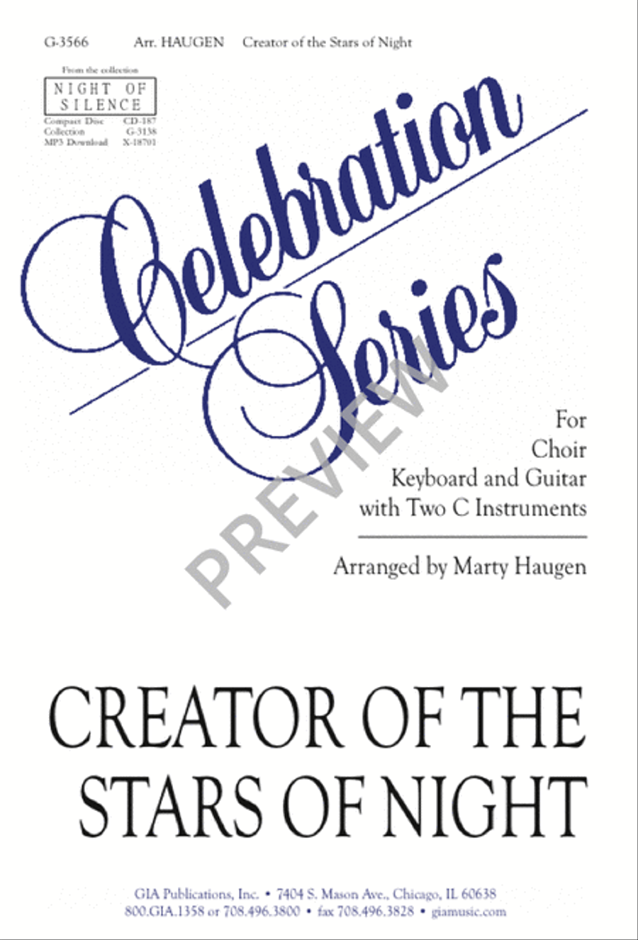 Creator of the Stars of Night Unison Choir scores gallery preview page 2