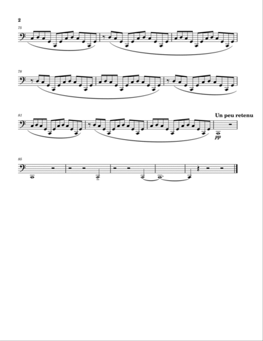La Cathédrale Engloutie Horn scores gallery preview page 2