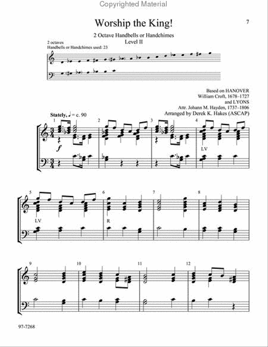 Songs to the King Handbell Choir scores gallery preview page 4
