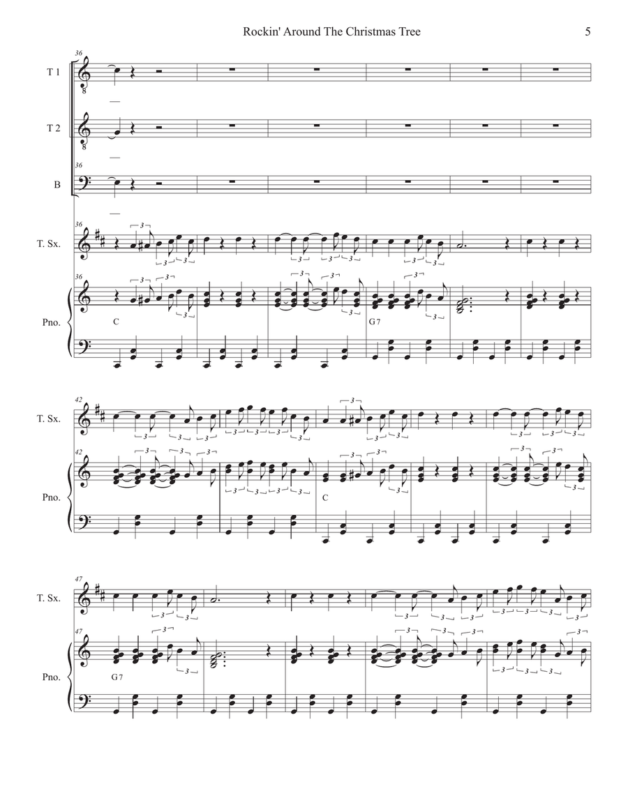 Rockin' Around The Christmas Tree TTB scores gallery preview page 5