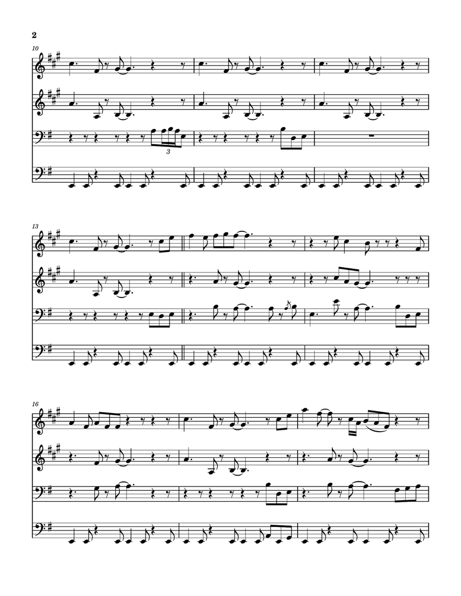 Luck And Strange Luck And Strange Brass Quartet scores gallery preview page 3