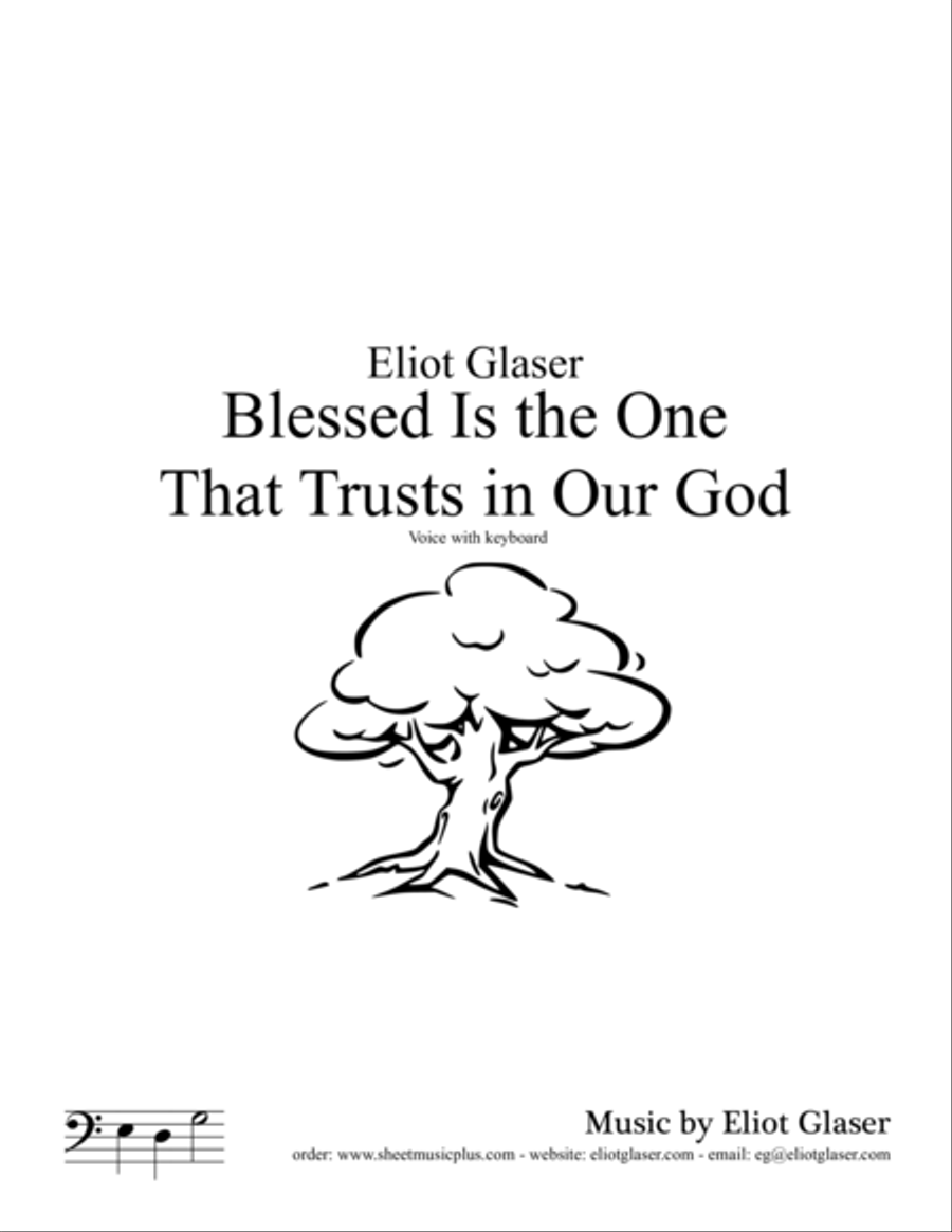 Blessed Is the One That Trusts In Our God Voice scores gallery preview page 1
