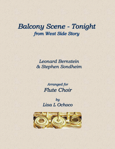 Balcony Scene - Tonight from West Side Story for Flute Choir image number null