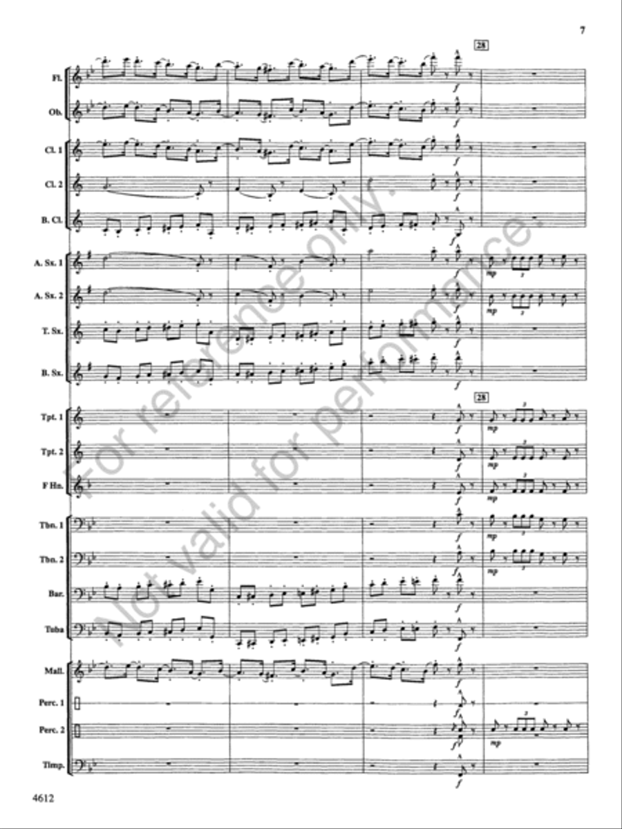 Themes from the Nutcracker Concert Band scores gallery preview page 8