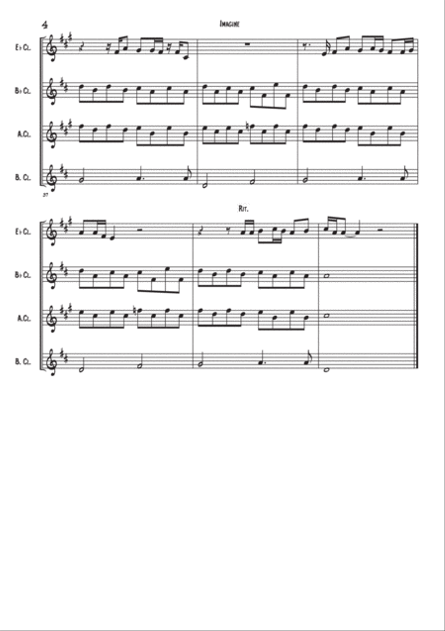 Imagine Woodwind Quartet scores gallery preview page 4