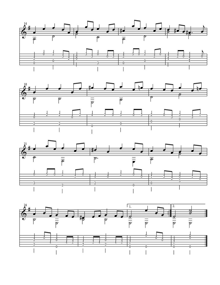 J.S. Bach (Easy Fingerstyle Guitar) J.S. Bach (Easy Fingerstyle Guitar) Classical Guitar scores gallery preview page 2