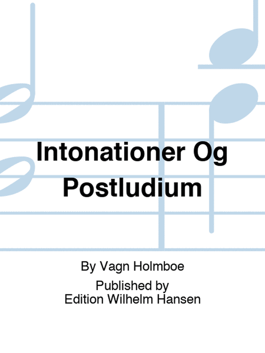 Intonationer Og Postludium
