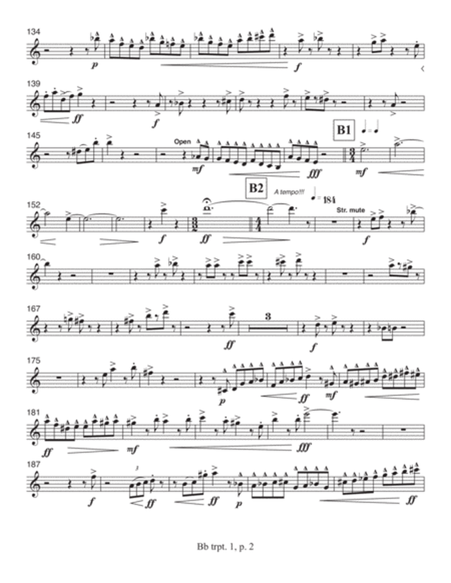 Concerto for Orchestra, opus 111 (2005) Trumpet part 1