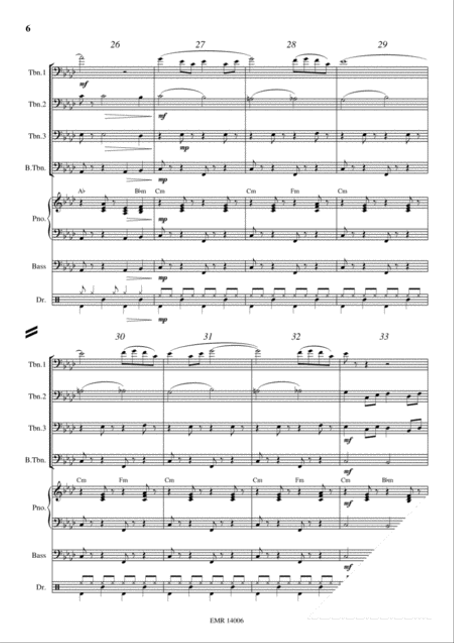 I Got Plenty O' Nuttin' Trombone Quartet scores gallery preview page 6