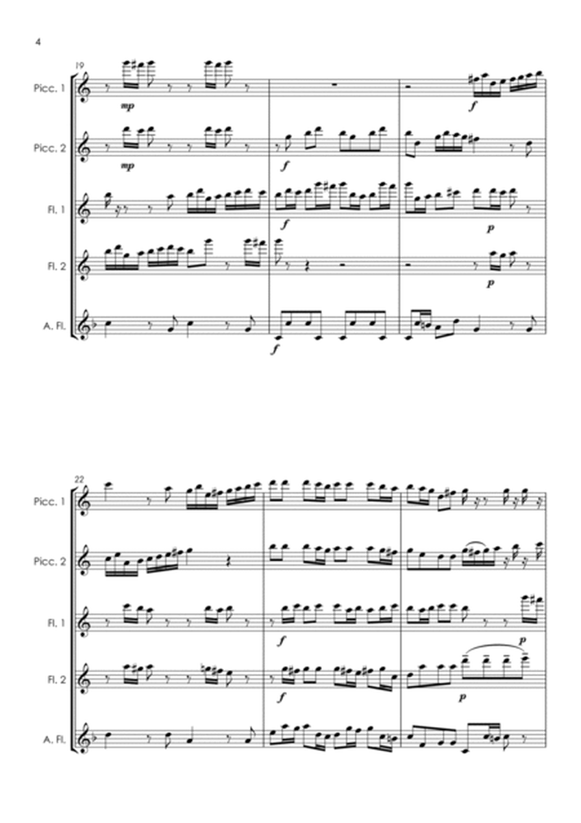Brandenburg Concerto No.3, 1st movement - flute quintet image number null