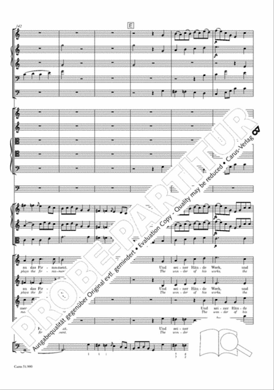 The Creation (Die Schopfung) 4-Part scores gallery preview page 133