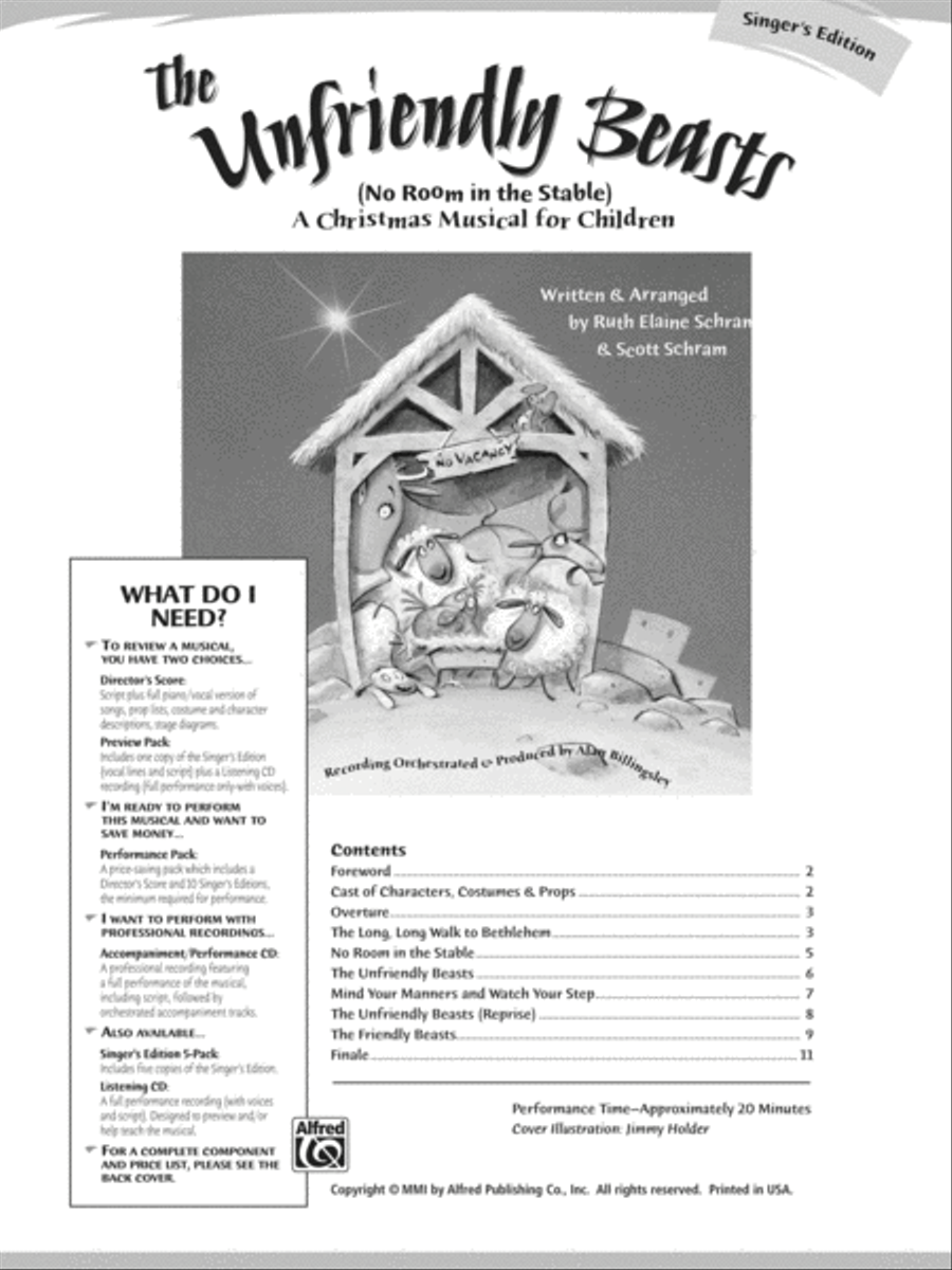 The Unfriendly Beasts (Performance Pack) Choir scores gallery preview page 2