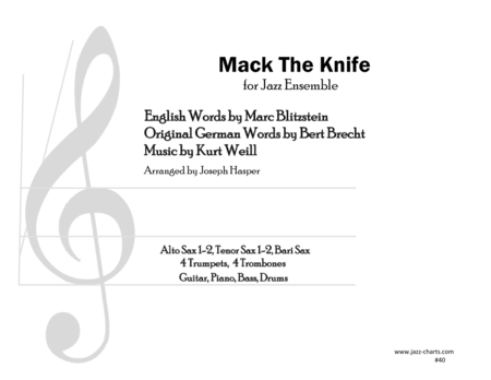 Mack The Knife (Jazz Ensemble)