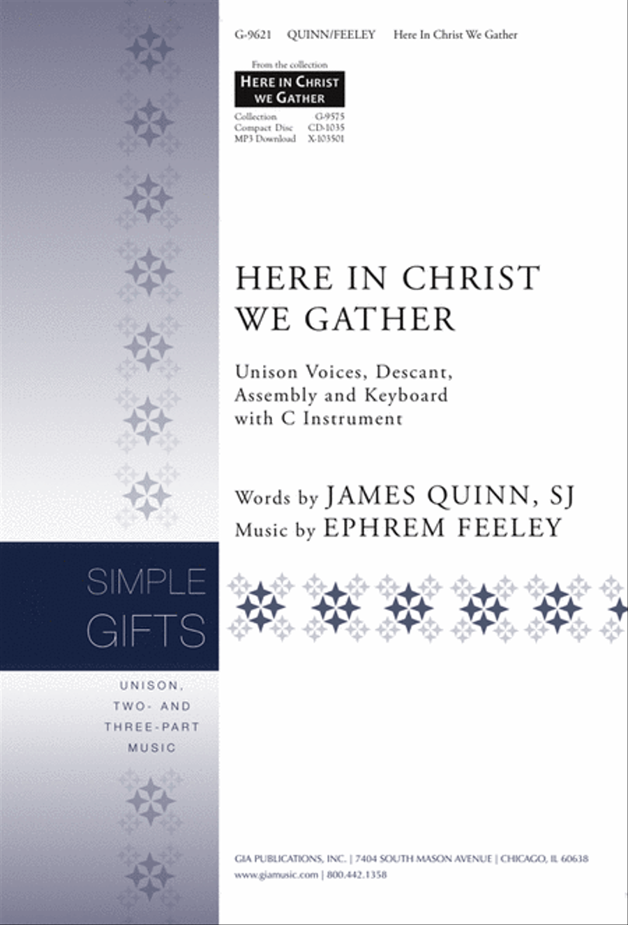 Here in Christ We Gather Here in Christ We Gather Unison Choir scores gallery preview page 1