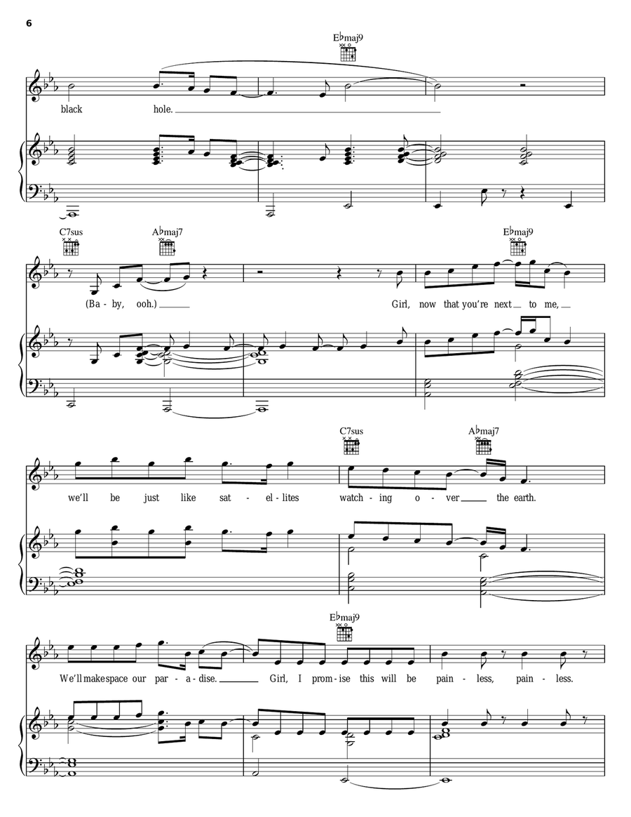 Sex Planet Piano, Vocal, Guitar scores gallery preview page 6