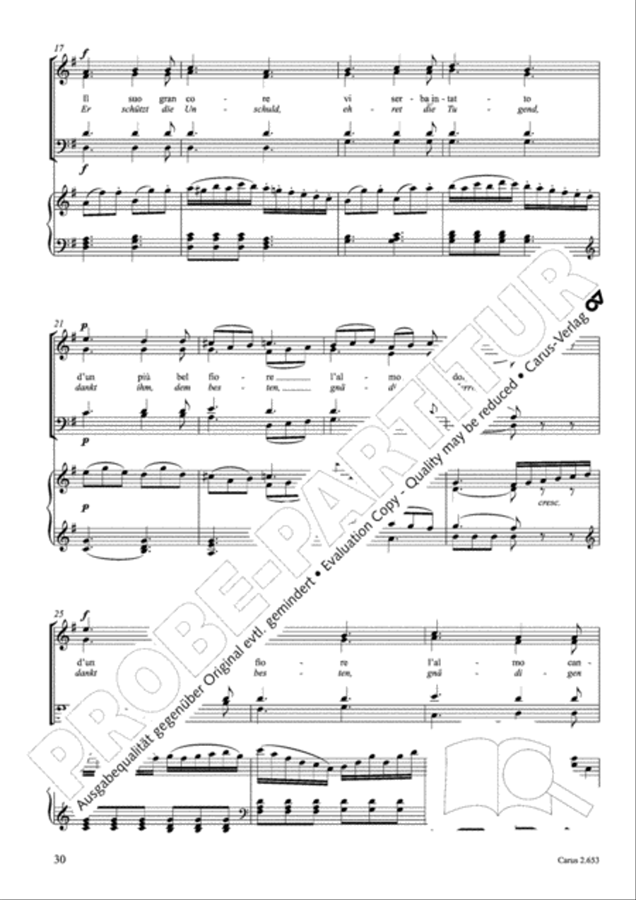Choral collection Great Opera Choruses - Mozart * Haydn (choir & piano) Choir scores gallery preview page 41