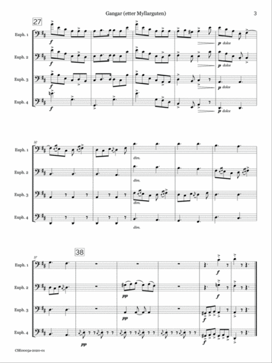 Romantic Quartets of Progressive Difficulty, Volume 1 Euphonium scores gallery preview page 5