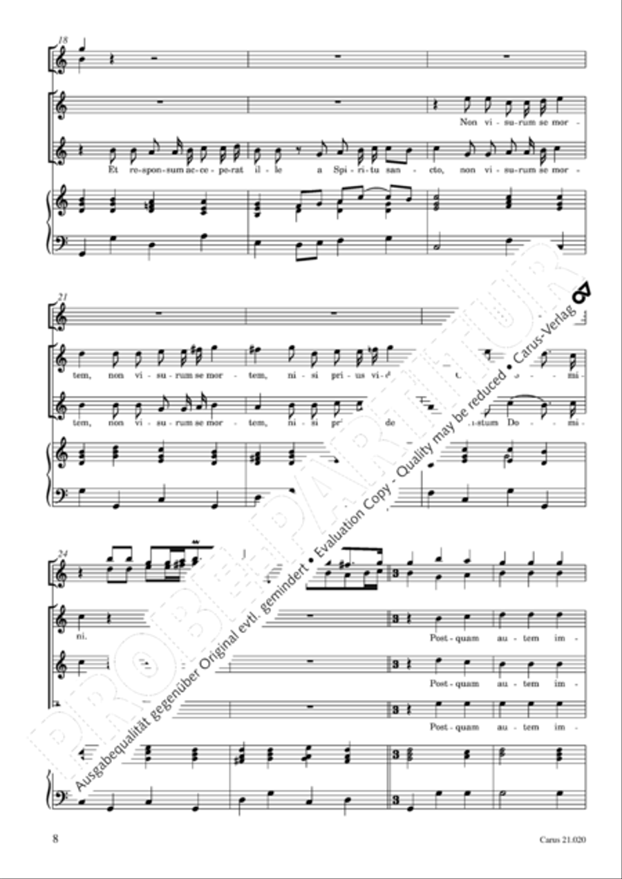 In festo purificationis Choir scores gallery preview page 9