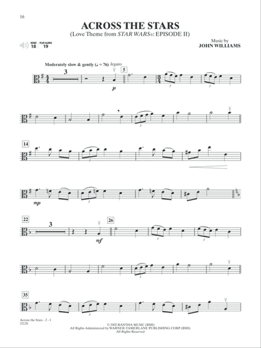 Star Wars I-VI Instrumental Solos - Viola image number null