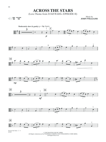 Star Wars I-VI Instrumental Solos - Viola by John Williams Viola Solo - Sheet Music