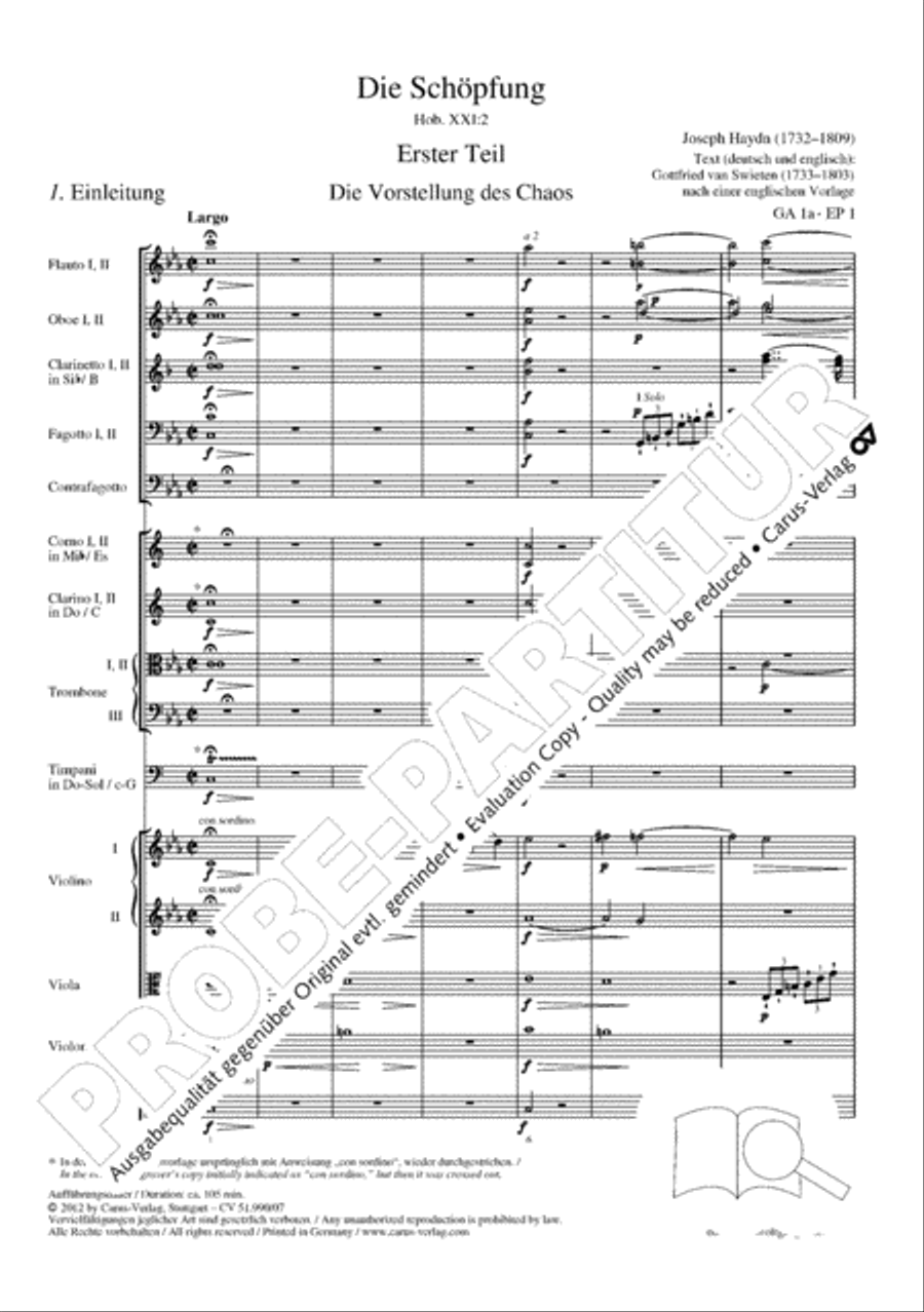 The Creation (Die Schopfung) 4-Part scores gallery preview page 21