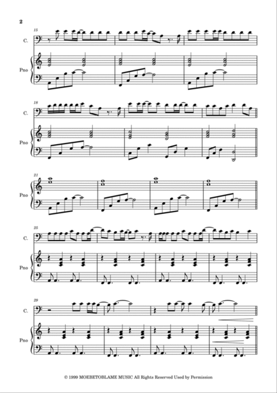 Californication Piano scores gallery preview page 2