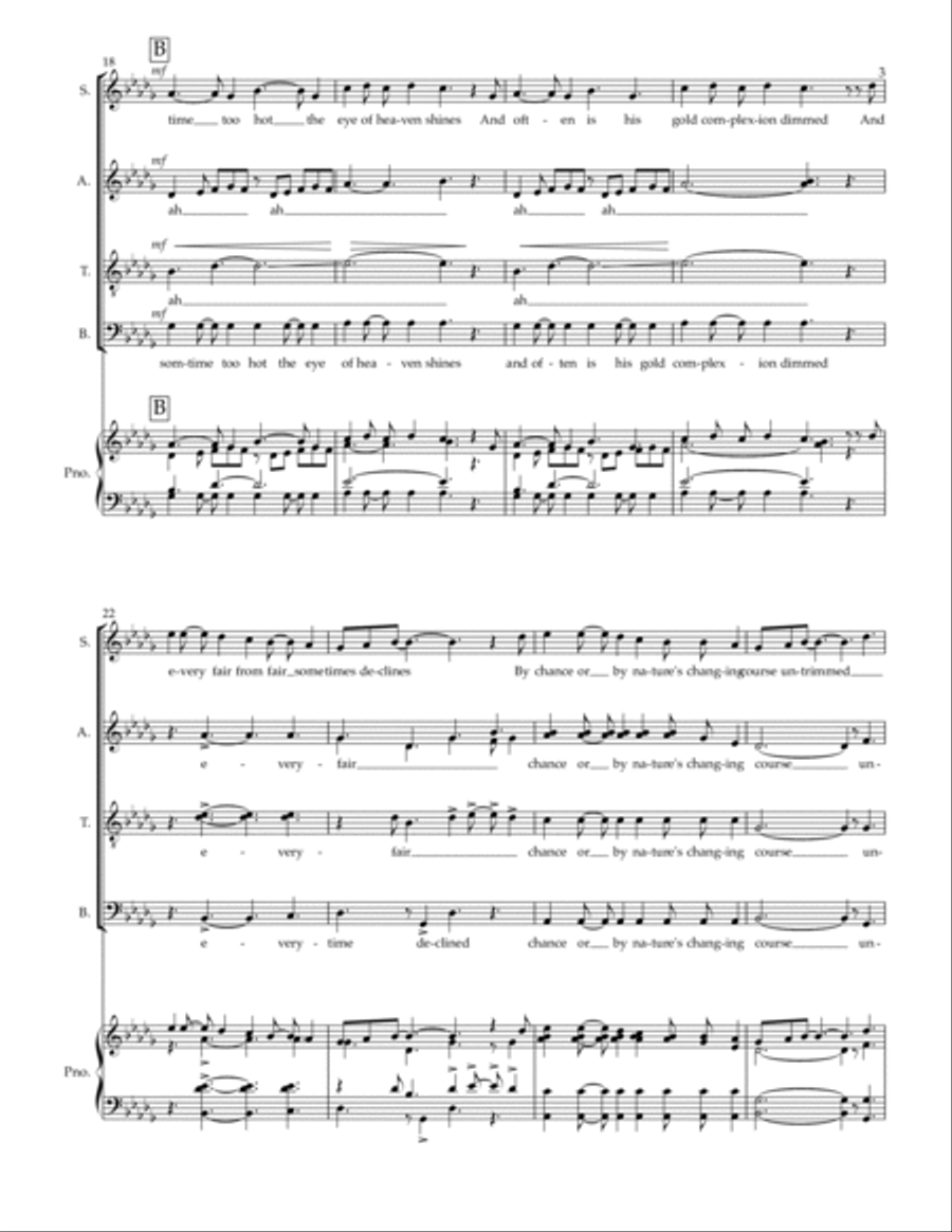 Shall I Compare Thee? Divisi scores gallery preview page 3